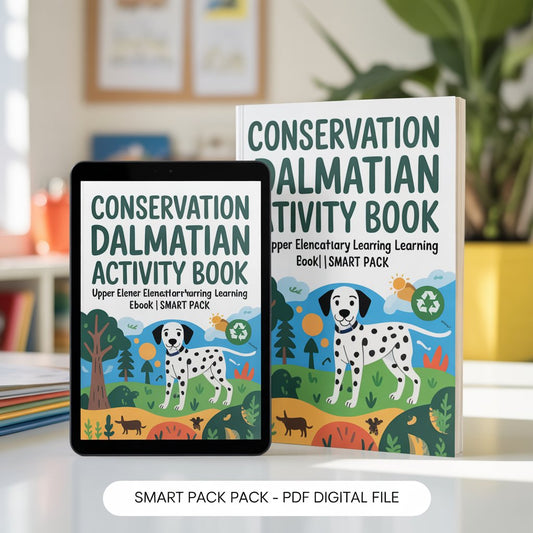 Conservation Dalmatian Activity Book – Upper Elementary Learning eBook | Smart Pack Pack - PDF Digital File