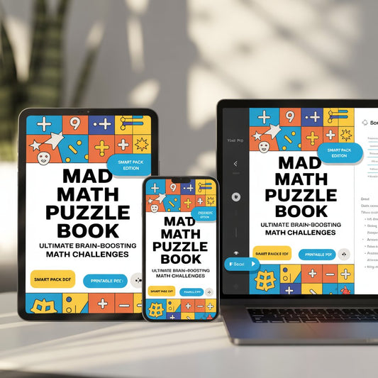 Mad Math Puzzle Book – Ultimate Brain-Boosting Math Challenges eBook (Printable PDF) | Smart Pack Pack