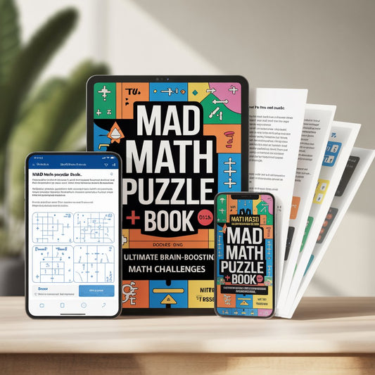 Mad Math Puzzle Book – Ultimate Brain-Boosting Math Challenges eBook (Printable PDF) | Smart Pack Pack